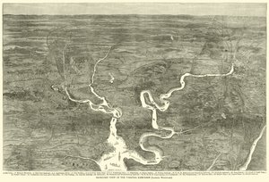 Isometric View of the Virginia Campaign, Looking Westward, June 1864