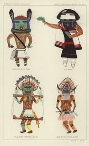 Kwacus Alek Taka, Alo Mana, Old Mask (Katcina Clan), Old Mask (Tcua Clan) by American School