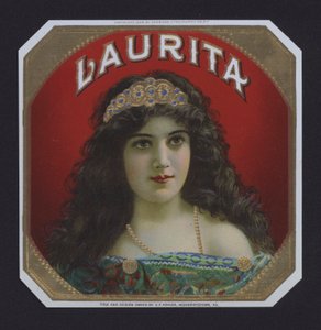 Laurita, cigar label by American School