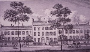 LeRoy Place in 1831, part of what is now Bleecker Street in Greenwich Village by American School