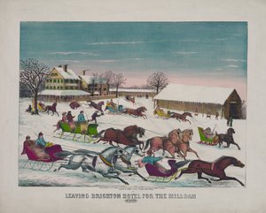 Leaving Brighton Hotel for the Mill-Dam, Winter, c.1871