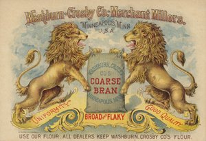 Lions Advertising Coarse Bran by American School