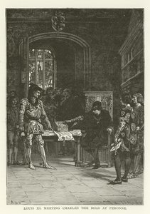 Louis XI Meeting Charles the Bold at Peronne by American School