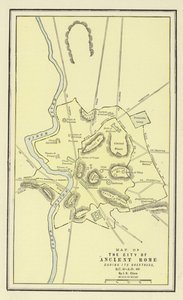 Map of the City of Ancient Rome During Its Greatness, BC 30-AD 400