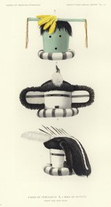 Mask of Yamuhakto and Mask of Hututu by American School
