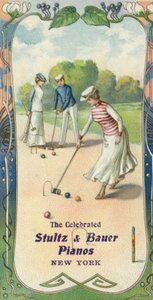 Men and Women Playing Croquet