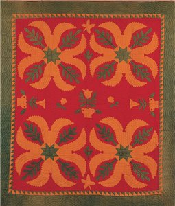 Mennonite coverlet, c.1880 by American School
