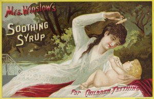 Mother and Teething Baby by American School