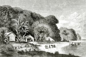 Mouth of the Saigon River, Illustration from a Visit to Saigon by Walter Rose, Published in Appletons Journal, May 4, 1872