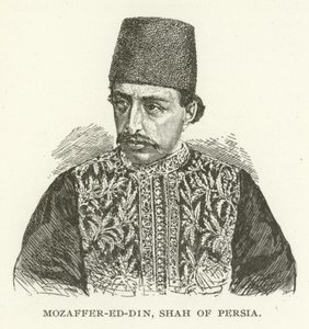 Mozaffer-ed-Din, Shah of Persia by American School