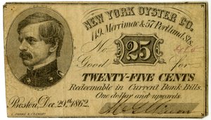 New York Oyster Co., 119 Merrimac & 57 Portland St., 1862 by American School