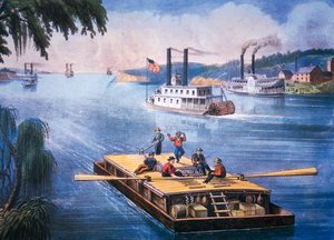 On the Mississippi, c.1866
