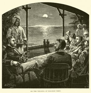 On the veranda at Malabar Point by American School