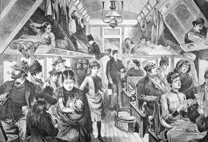 Open Coach of American Train