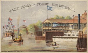 Paddle Steamer by the Pier