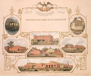 Passenger Railroad Relief Association Certificate by American School