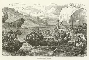 Phoenician Ships by American School
