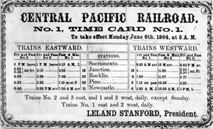 Photographic Print of the Central Pacific Railroad Company