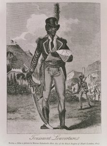 Portrait of Francois Dominique Toussaint-Louverture (engraving) by American School