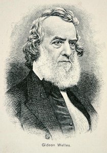 Portrait of Gideon Welles, Secretary of U.S. Navy during the war and Reconstruction by American School