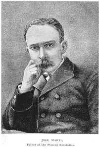 Portrait of Jose Marti (1853-95) from The Story of Cuba by Murat Halstead