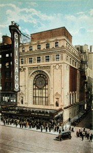Postcard Depicting the Chicago Theatre by American School