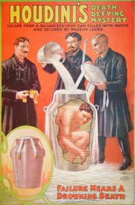 Poster advertising a new act by Houdini by American School