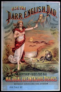 Poster advertising the Parr English Pad