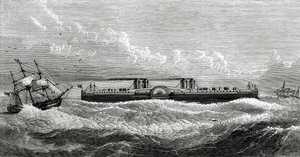Proposed Ferry-Steamer Between Dover and Calais, Illustration from Appletons Journal, May 4, 1872 by American School