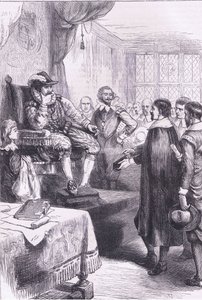 Puritans before James I, illustration from Cassell