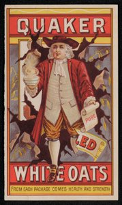 Quaker Oats, advertisement late 19th or early 20th century by American School