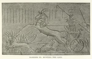 Rameses III Hunting the Lion by American School