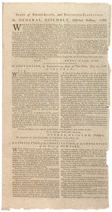 Resolutions printing NYS proposal for amendments to Constitution, October 1788 by American School