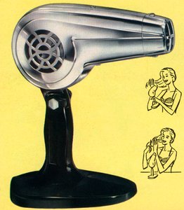 Retro Chrome Hairdryer by American School