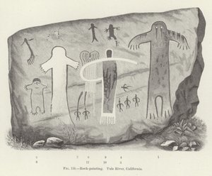 Rock-Painting, Tule River, California by American School