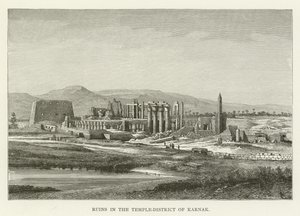 Ruins in the Temple-District of Karnak