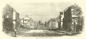 Ruins of Chambersburg, the Main Street, September 1864 by American School