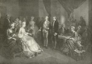 Schiller Presented to the Princess of Saxe Weimar