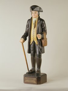 Sculpture of Diedrich Knickerbocker which stood in Knickerbocker Hall in New York City, c.1850-67 by American School