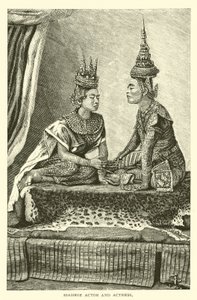 Siamese Actor and Actress by American School