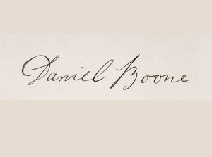 Signature of Daniel Boone