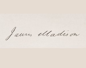 Signature of James Madison by American School