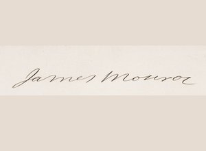 Signature of James Monroe by American School