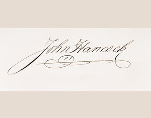 Signature of John Hancock
