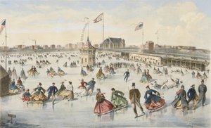 Skating on Union Pond, pub. 1863