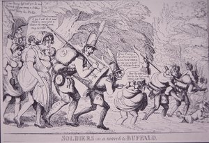 Soldiers on the March to Buffalo by American School