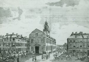 South West View of The Old State House, Boston, 1881