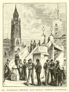 St Nicholas Church and Signal Tower, Liverpool by American School