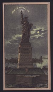 Statue of Liberty at Night, Pratts Astral Oil by American School