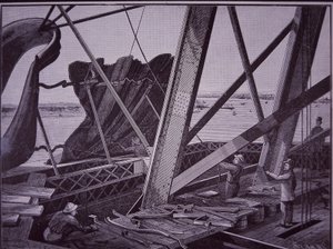 Statue of Liberty, its construction portrayed by Scientific American by American School